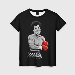 Женская футболка 3D Rocky Balboa