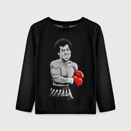 Детский лонгслив 3D Rocky Balboa, цвет 3D печать