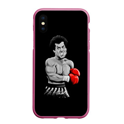 Чехол для iPhone XS Max матовый Rocky Balboa