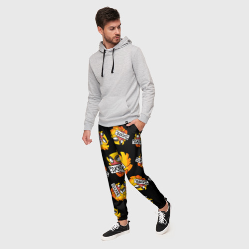 Мужские брюки 3D с принтом Матершинная утка, фото на моделе #1