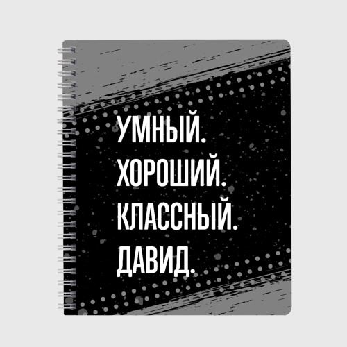 Тетрадь Умный, хороший, классный: Давид, цвет линия