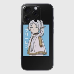 Чехол для iPhone 16 Pro Max силиконовый с защитой камеры Фрирен арт