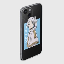 Чехол для iPhone 15 силиконовый с защитой камеры Фрирен арт - фото 2