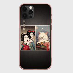 Кот - мем в японской стилистике – Чехол для iPhone 12 Pro Max с принтом купить