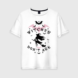 Ведьмы не стареют летучая мышь – Женская футболка хлопок Oversize с принтом купить со скидкой в -16%