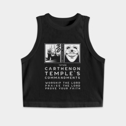 Женская укороченная майка-топ хлопок Solo Leveling Заповеди