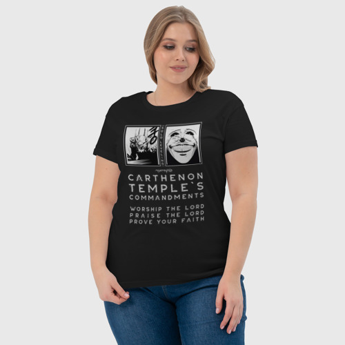 Женская футболка хлопок с принтом Solo Leveling Заповеди, фото #4