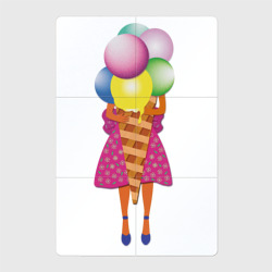 Магнитный плакат 2Х3 Девочка с мороженым
