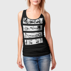 Женская майка 3D Взгляд героев - Фрирен - фото 2