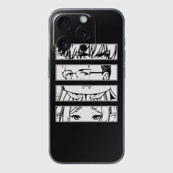 Чехол для iPhone 15 Pro Max силиконовый с защитой камеры Взгляд героев - Фрирен