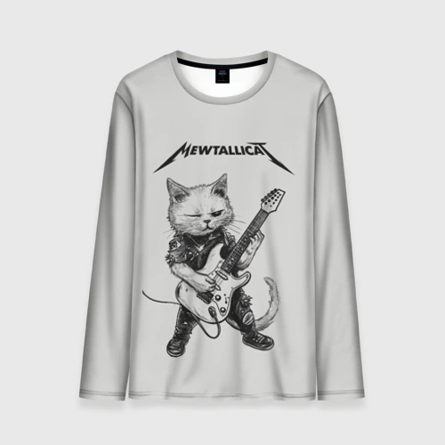 Мужской лонгслив 3D Mewtallica