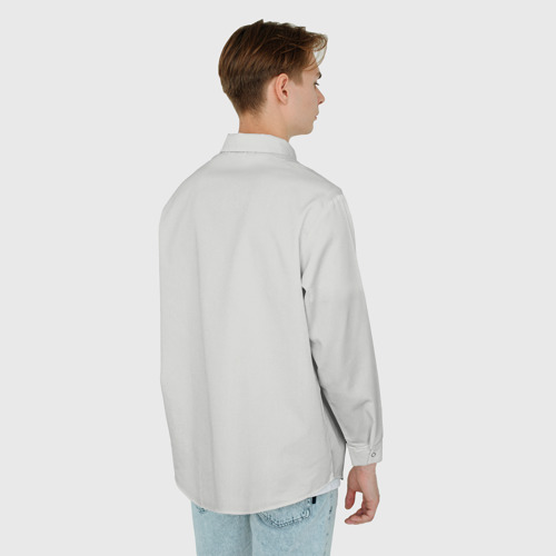 Мужская рубашка oversize 3D с принтом Mewtallica, вид сзади #2
