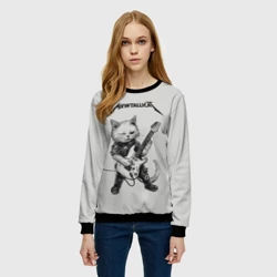 Женский свитшот 3D Mewtallica - фото 2