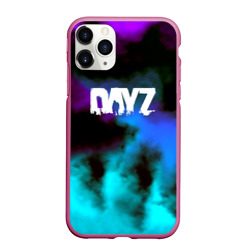 Чехол для iPhone 11 Pro Max матовый Dayz неоновый космос