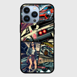 Чехол для iPhone 13 Pro Japanese cars art