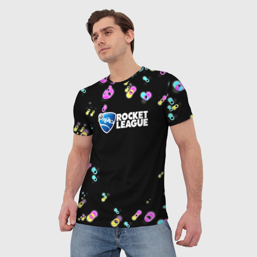 Мужская футболка 3D Rocket League game , цвет 3D печать - фото 3