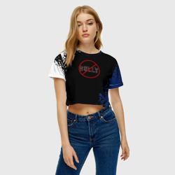 Женская футболка Crop-top 3D Bully game краски рокстар - фото 2