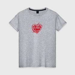 Love k-pop – Женская футболка хлопок с принтом купить со скидкой в -20%