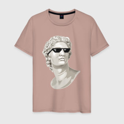 Статуя Давида очки – Футболка из хлопка с принтом купить со скидкой в -20%