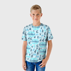 Детская футболка 3D Евдокия и лепестки - фото 2