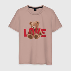 Мужская футболка хлопок Плюшевый медвежонок love