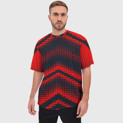 Мужская футболка oversize 3D Geometric angles - фото 2