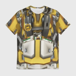 Мужская футболка 3D Deep roock galactic броня бурильщика