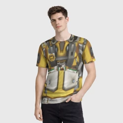 Мужская футболка 3D Deep roock galactic броня бурильщика - фото 2