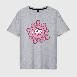 Мужская футболка хлопок Oversize Розовый вирус