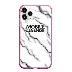 Чехол для iPhone 11 Pro Max матовый Mobile legends молнии