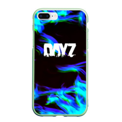 Чехол для iPhone 7Plus/8 Plus матовый Dayz огонь синий