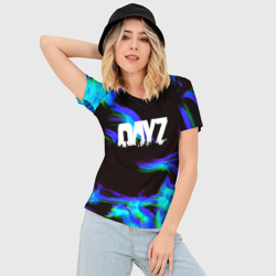 Женская футболка 3D Slim Dayz огонь синий - фото 2