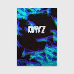 Обложка для автодокументов Dayz огонь синий