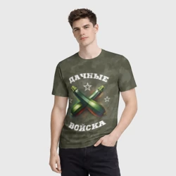 Мужская футболка 3D Дачные войска - отряд кабачка - фото 2