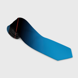 Синии волны  абстракции  на черном фоне – Галстук 3D с принтом купить