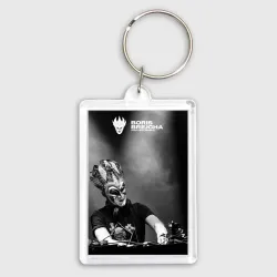Брелок прямоугольный 35*50 Boris Brejcha high tech minimal