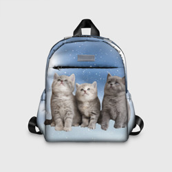 Котята на облаках – Детский рюкзак 3D с принтом купить со скидкой в -33%