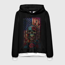 Мужская толстовка 3D Skull - USA