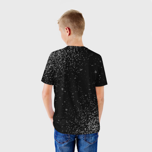 Детская футболка 3D с принтом Роман: мужчина с очень большой буквы, вид сзади #2