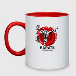 Кружка двухцветная Karate Kyokushinkai