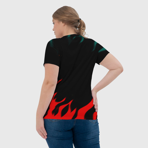 Женская футболка 3D Dayz flame, цвет 3D печать - фото 7
