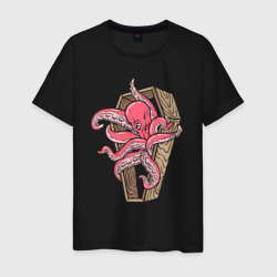 Dead octopus – Мужская футболка хлопок с принтом купить со скидкой в -20%