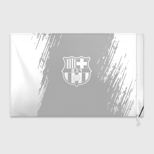 Флаг 3D Barcelona белые краски текстура - фото 2