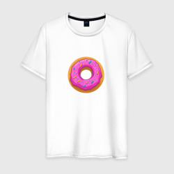 Аппетитный пончик – Мужская футболка хлопок с принтом купить со скидкой в -20%