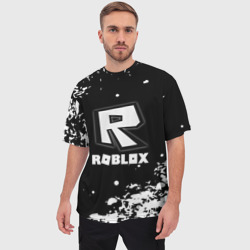 Мужская футболка oversize 3D Roblox белая краска - фото 2