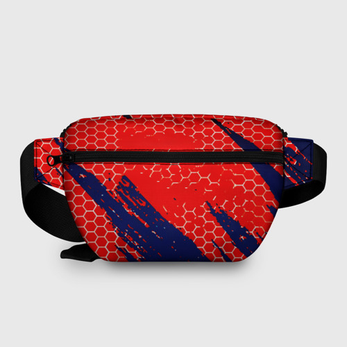 Поясная сумка 3D с принтом Барселона спорт краски текстура, вид сзади #1
