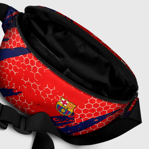 Поясная сумка 3D с принтом Барселона спорт краски текстура, фото #6