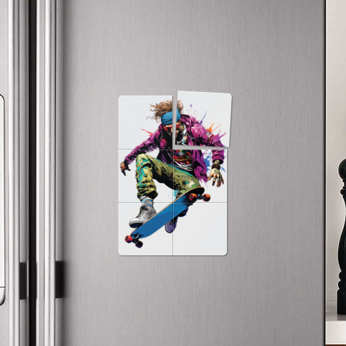 Магнитный плакат 2Х3 Скейтбордист в полёте - фото 4