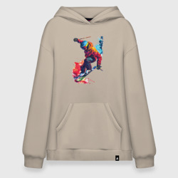 Худи SuperOversize хлопок Горнолыжный фрирайд