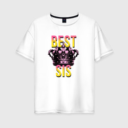 Женская футболка хлопок Oversize Best sis